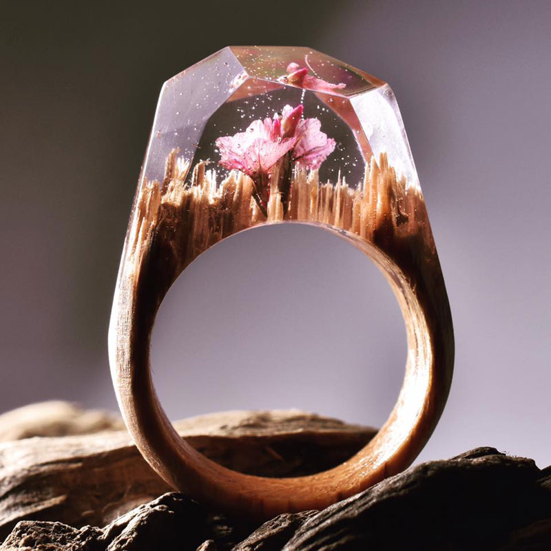 Miniature Landscapes Inside Rings of Wood and Resin by Secret Wood (7)