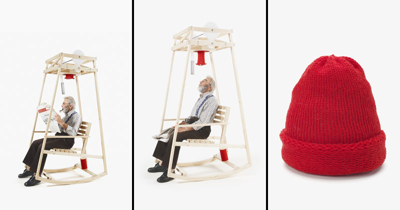 Rocking Chair Knits You a Hat as You Rock Back and Forth (2)