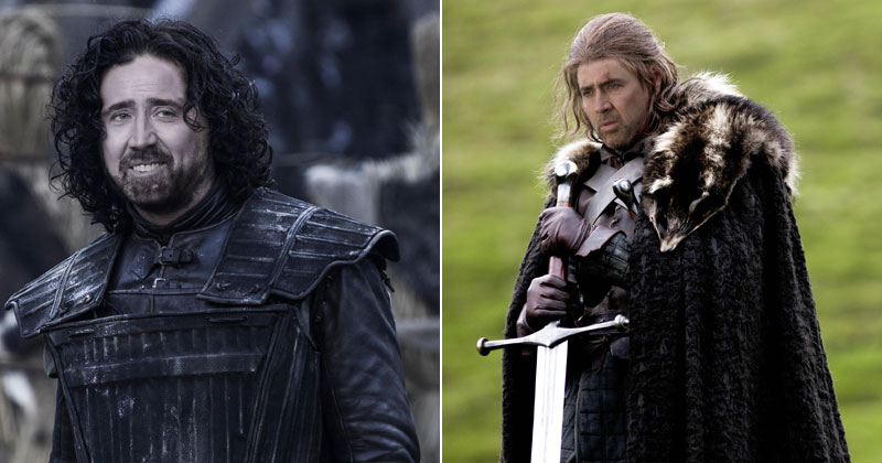 If Nicolas Cage Played Every Character on Game of Thrones (26 Photos)