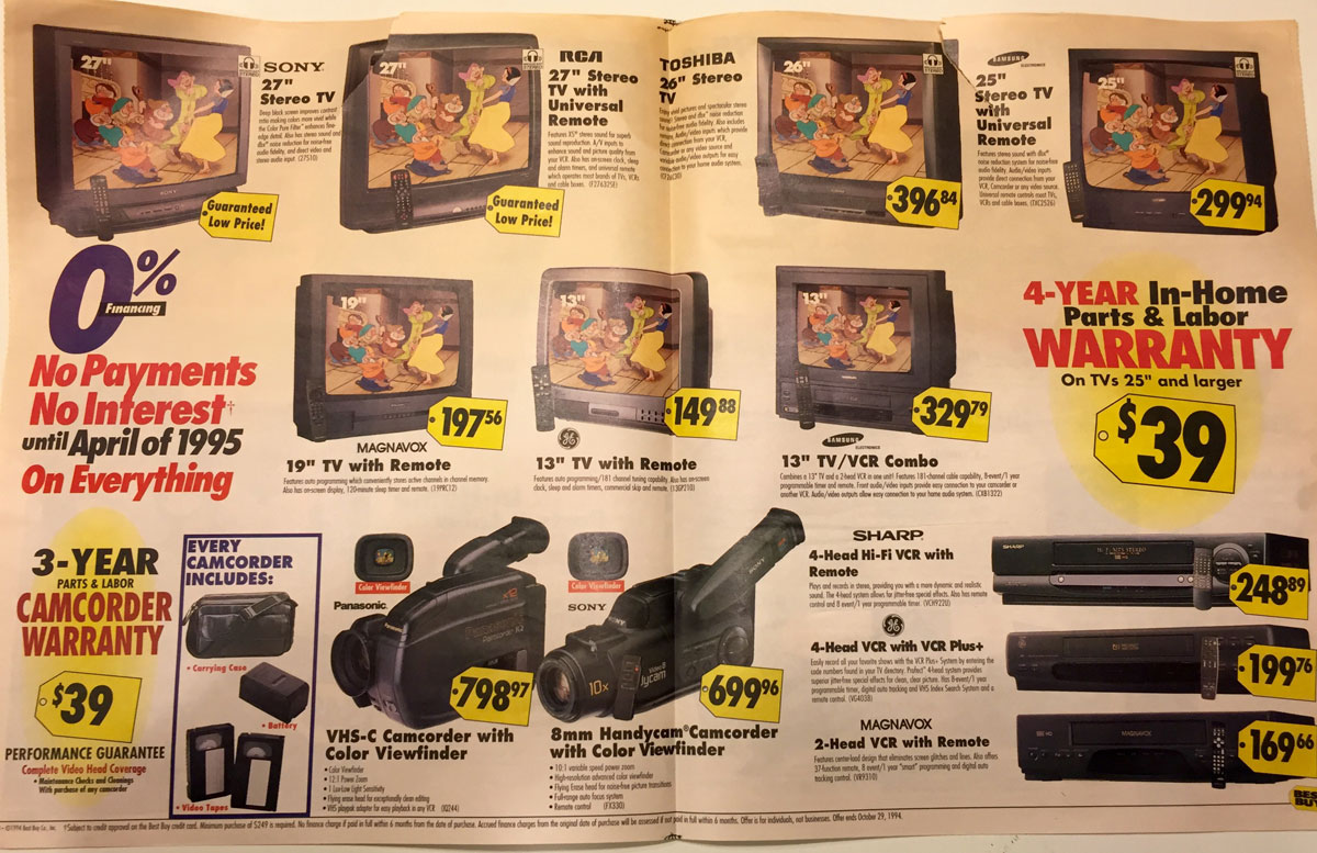 This Best Buy Flyer from 1994 Shows How Fast Technology Has Changed