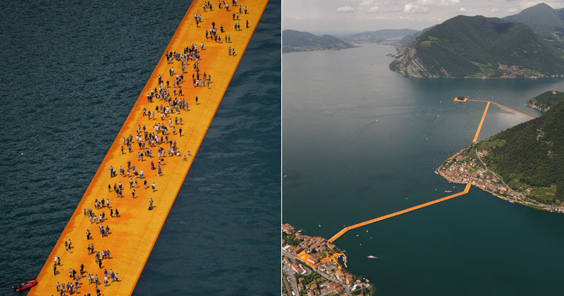 Floating Yellow Brick Road Connects Islands and Towns Separated by Water
