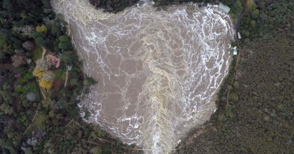 Drone Captures the Relentless Power of Floods from Above