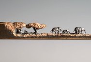 Cindy Chinn Carves Family of Elephants Into a Pencil