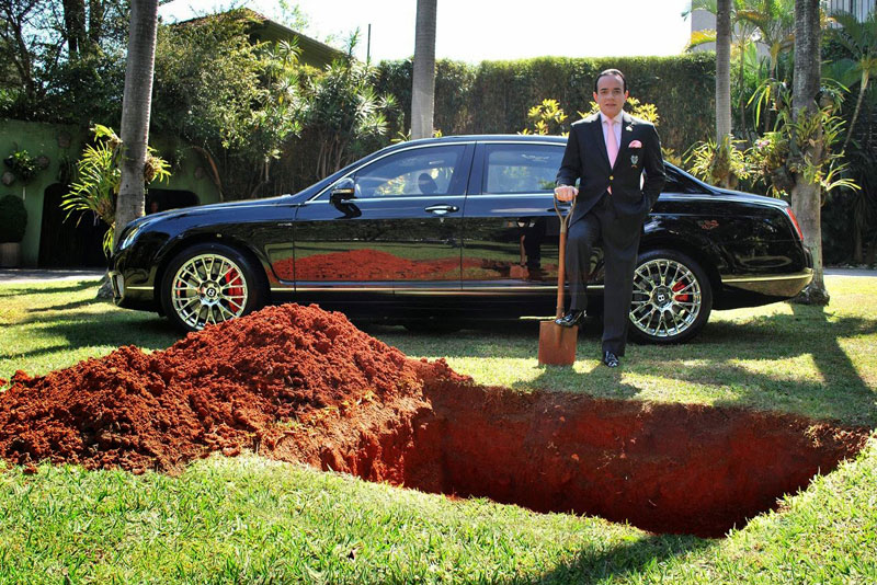 Millionaire Sparks Uproar With Demand to Be Buried With Bentley