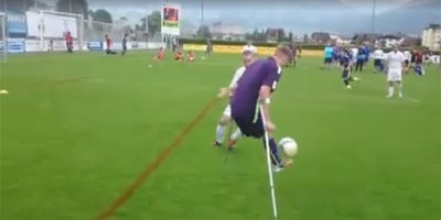 Amputee Footballer Scores the Nicest Goal You'll See Today