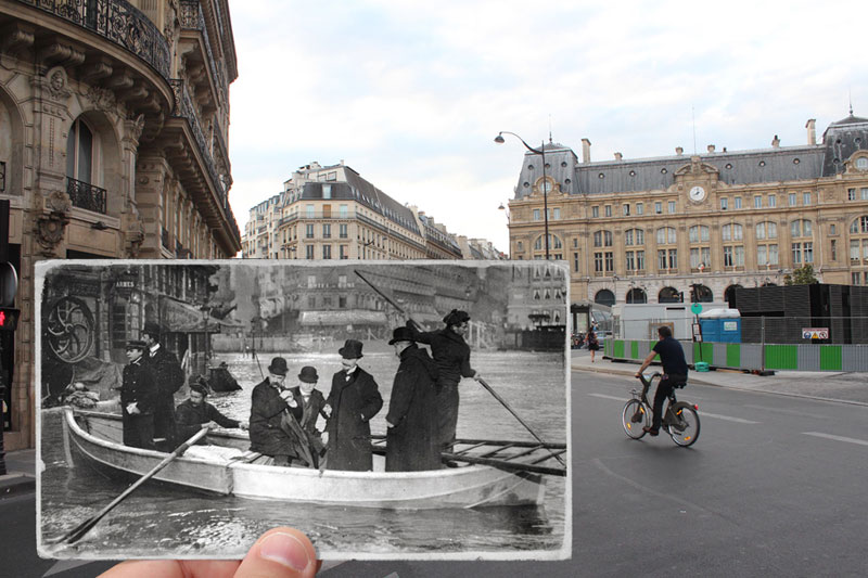 Then and Now The 1910 Great Flood of Paris vs 2016 Floods (3)