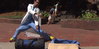 Twice a Week, this Doctor Dances in the Streets of Boston for Charity