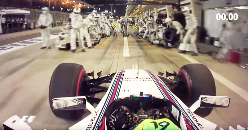 This is What a 2.27 Second F1 Pit Stop Looks Like