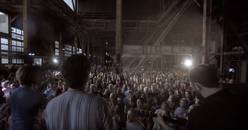 1,500 Strangers Got Together to Sing a Leonard Cohen Song Inside an Old Power Plant