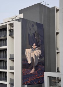 etam girl with the orange dubai uae 2016 ETAM Girl with the orange Dubai, UAE 2016