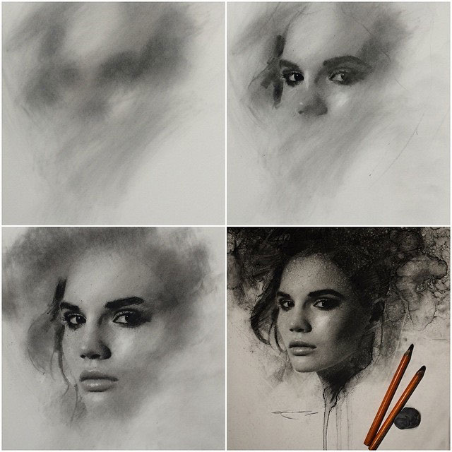 Stunning Charcoal Drawings on Paper by Casey Baugh » TwistedSifter
