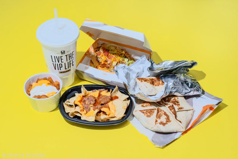 daily calroie intake fast food taco bell What Your Entire Daily Calorie Intake Looks Like at 8 Popular Fast Food Chains