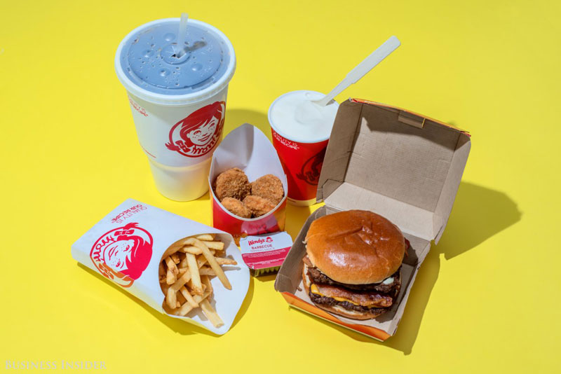 daily calroie intake fast food wendys What Your Entire Daily Calorie Intake Looks Like at 8 Popular Fast Food Chains