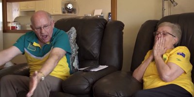 Kyle Chalmers' Grandparents Reaction When He Wins Gold in Rio is Priceless