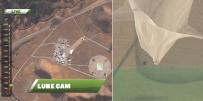Skydiver Jumps Out of Plane With No Parachute and Lands Into Giant Net