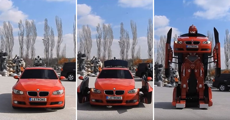 bmw transformer by letrons 8 Turkish Engineers Build Full Scale, Driveable BMW Transformer