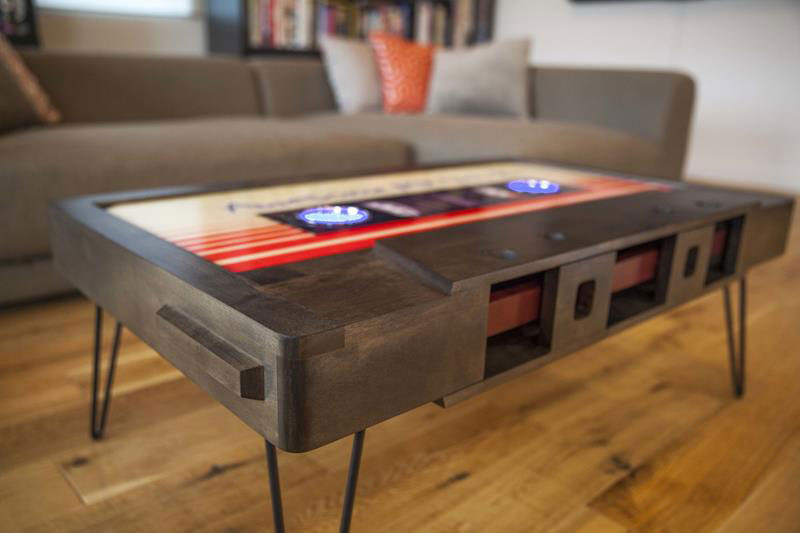 cassette tape coffee tables by taybles 214 graffiti 1 These Retro Cassette Tape Coffee Tables are Awesome