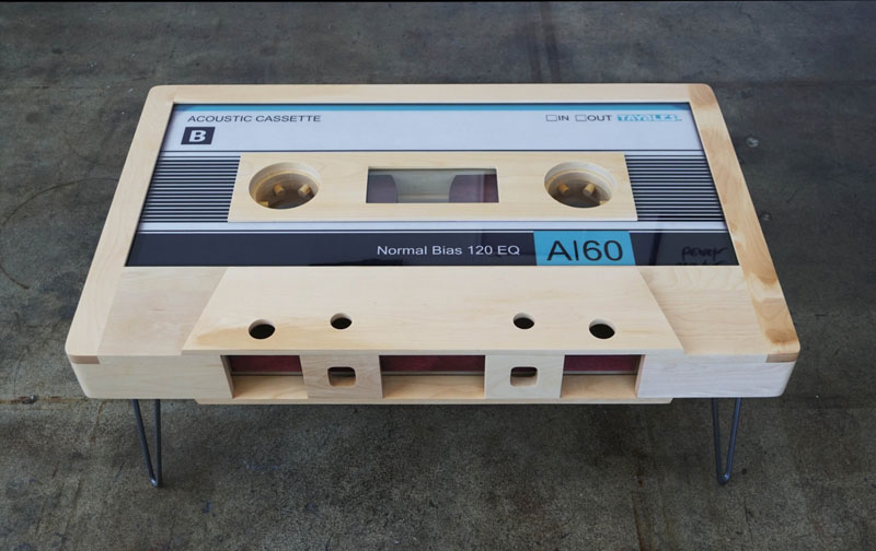These Retro Cassette Tape Coffee Tables are Awesome » TwistedSifter
