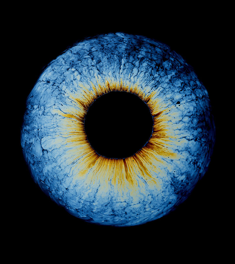 These Surreal Photos of Oil Dropped Into Water Look Like Eyes
