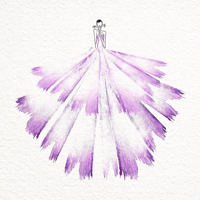 watercolor gowns by jaesuk kim instagram (2)