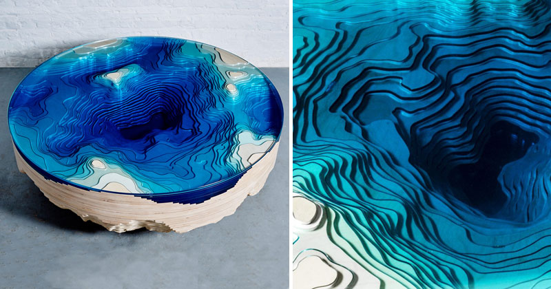 Abyss Horizon Coffee Table by Christopher Duffy