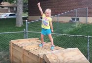 Dad Builds Backyard Ninja Warrior Course For His Daughter