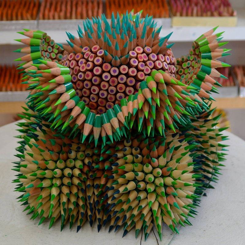 pencil sculptures by jennifer maestre 8 Jennifer Maestre Turns Ordinary Pencils Into Otherworldly Sculptures