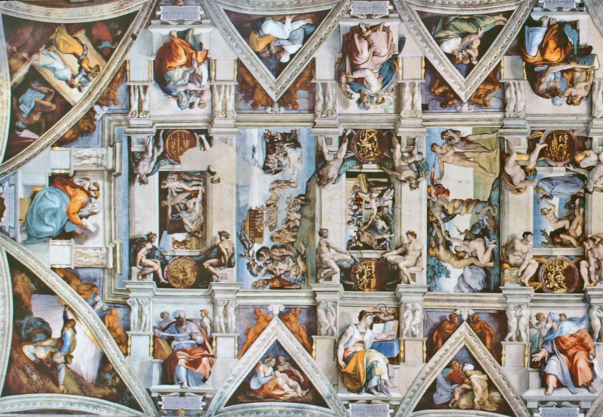 A Flattened View of the Incredible Sistine Chapel Ceiling Â» TwistedSifter