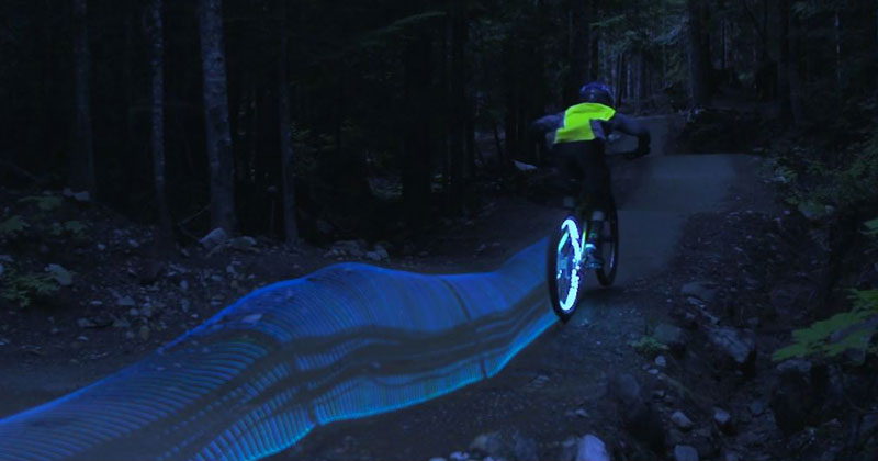 These Guys Turned Their Mountain Bikes Into Tron Light Cycles