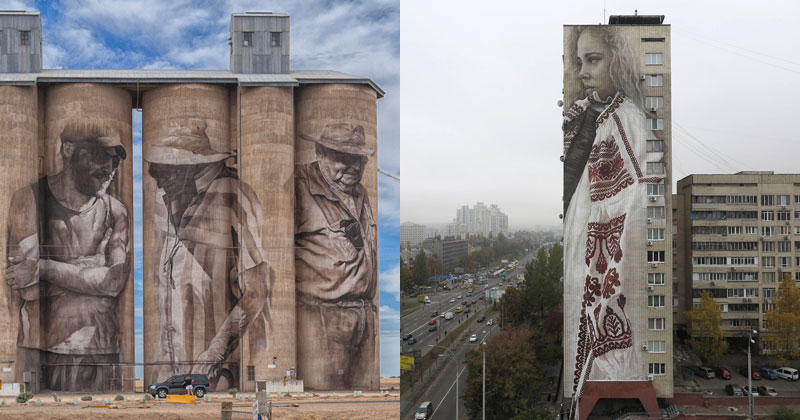 Colossal Humans by Guido Van Helten (12 Artworks)