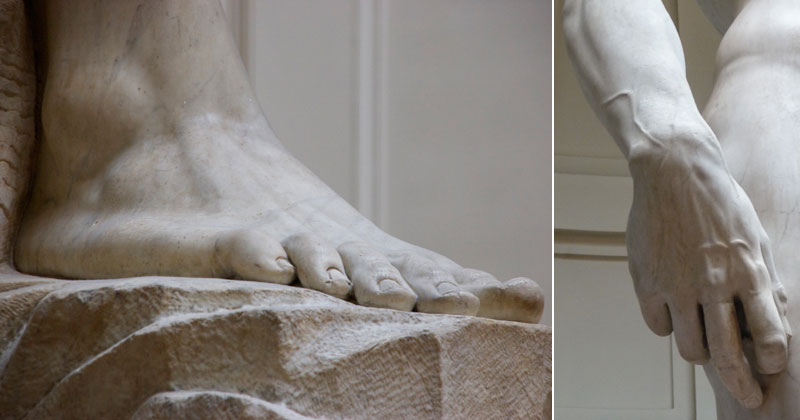 These Ultra Detailed Close-Ups Will Give You a Deeper Appreciation for Michelangelo's David