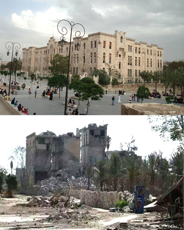 a syrian restaurant is posting before and after photos of aleppo and its heartbreaking 12 A Syrian Restaurant is Posting Before and After Photos of Aleppo and Its Heartbreaking