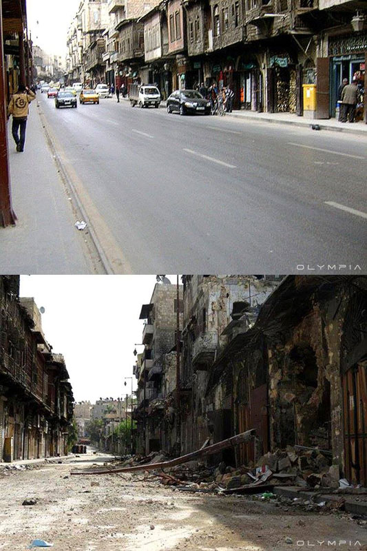 a syrian restaurant is posting before and after photos of aleppo and its heartbreaking 15 A Syrian Restaurant is Posting Before and After Photos of Aleppo and Its Heartbreaking