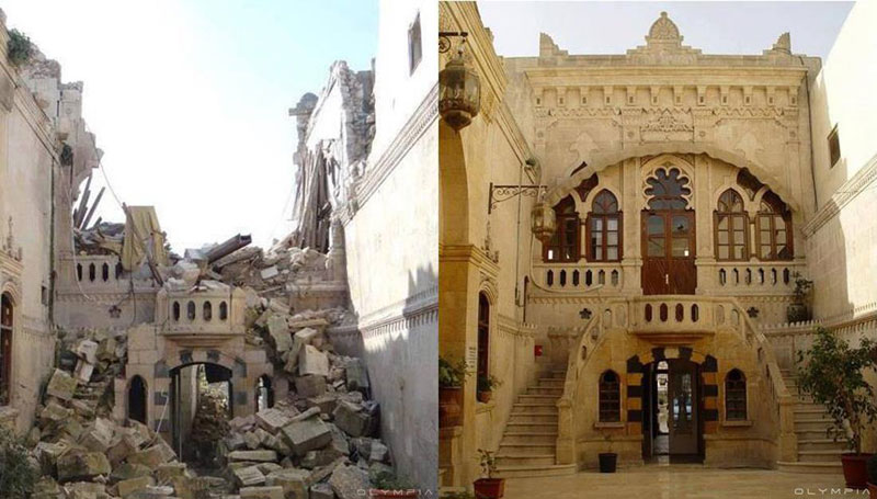 a syrian restaurant is posting before and after photos of aleppo and its heartbreaking 17 A Syrian Restaurant is Posting Before and After Photos of Aleppo and Its Heartbreaking