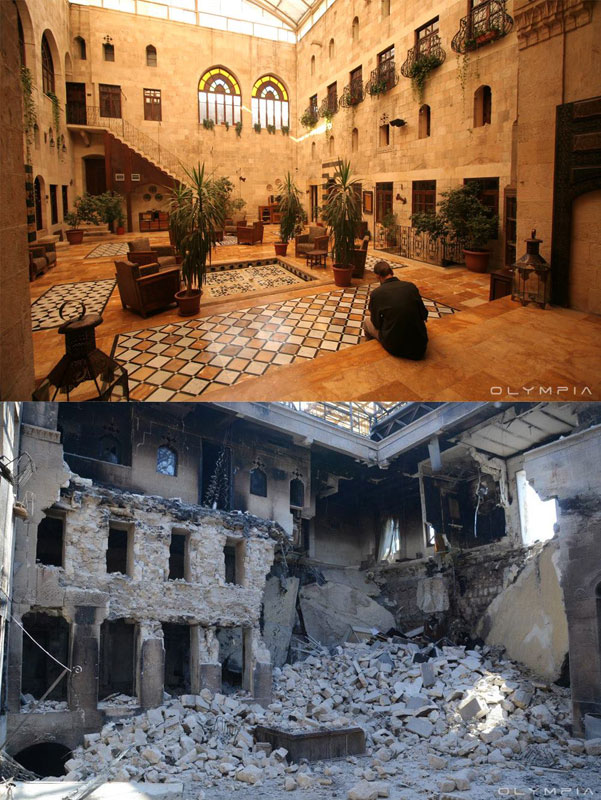 a syrian restaurant is posting before and after photos of aleppo and its heartbreaking 24 A Syrian Restaurant is Posting Before and After Photos of Aleppo and Its Heartbreaking