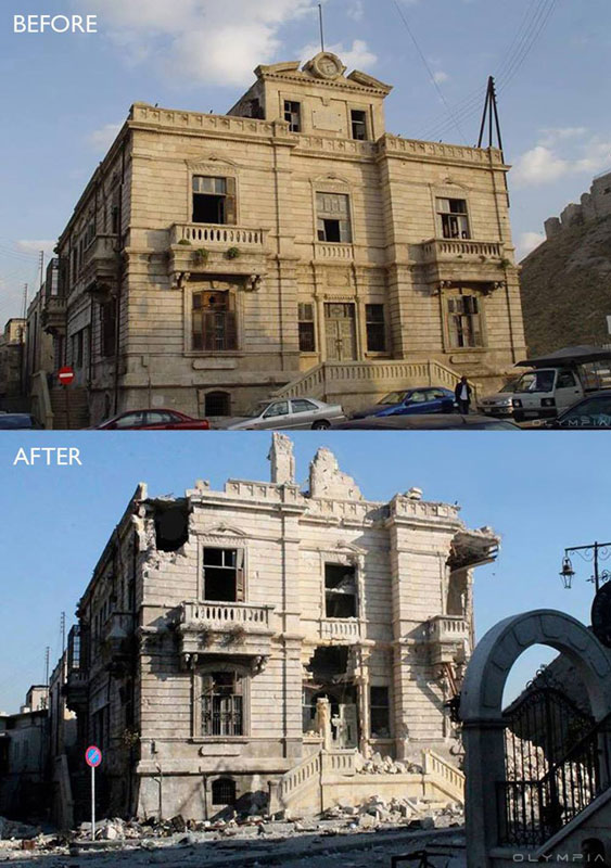 a syrian restaurant is posting before and after photos of aleppo and its heartbreaking 25 A Syrian Restaurant is Posting Before and After Photos of Aleppo and Its Heartbreaking
