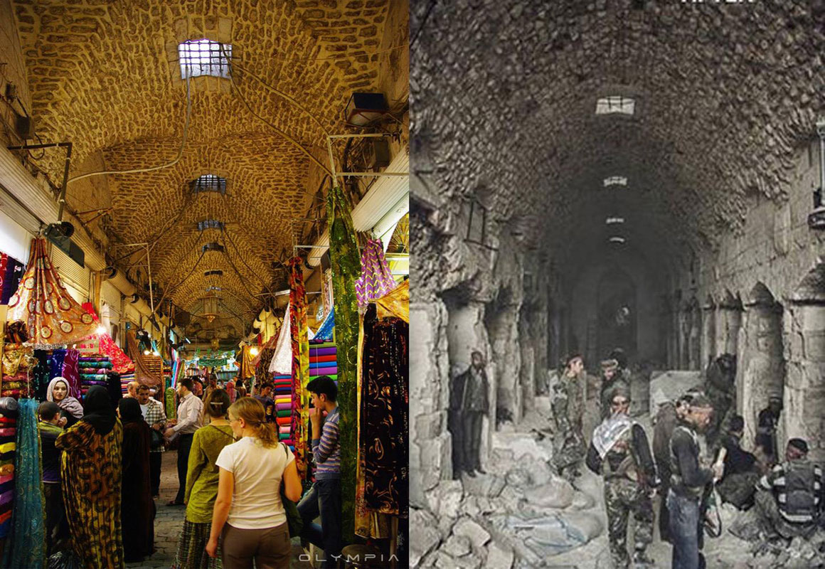 a syrian restaurant is posting before and after photos of aleppo and its heartbreaking 27 A Syrian Restaurant is Posting Before and After Photos of Aleppo and Its Heartbreaking