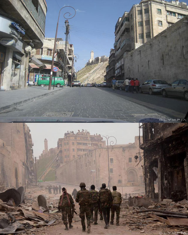 a syrian restaurant is posting before and after photos of aleppo and its heartbreaking 35 A Syrian Restaurant is Posting Before and After Photos of Aleppo and Its Heartbreaking