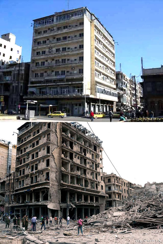 a syrian restaurant is posting before and after photos of aleppo and its heartbreaking 37 A Syrian Restaurant is Posting Before and After Photos of Aleppo and Its Heartbreaking