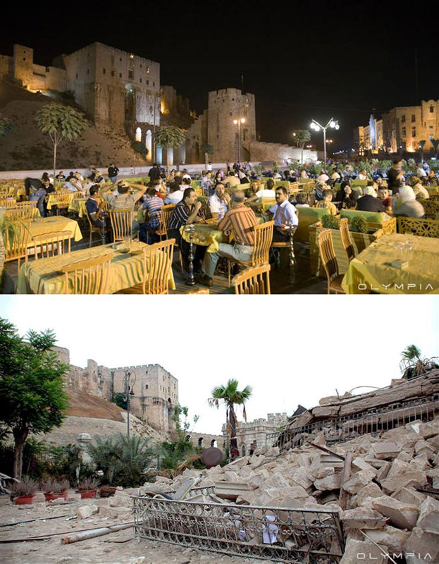 a syrian restaurant is posting before and after photos of aleppo and its heartbreaking 6 A Syrian Restaurant is Posting Before and After Photos of Aleppo and Its Heartbreaking