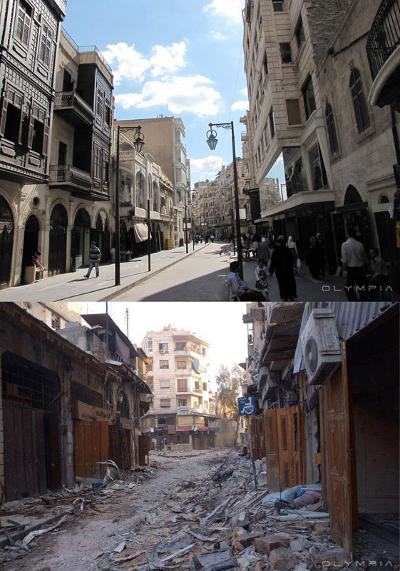a syrian restaurant is posting before and after photos of aleppo and its heartbreaking 7 A Syrian Restaurant is Posting Before and After Photos of Aleppo and Its Heartbreaking