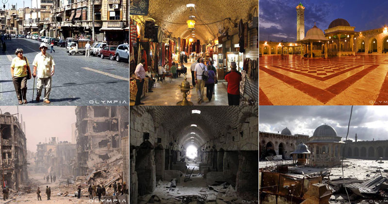 A Syrian Restaurant is Posting Before and After Photos of Aleppo and It’s Heartbreaking