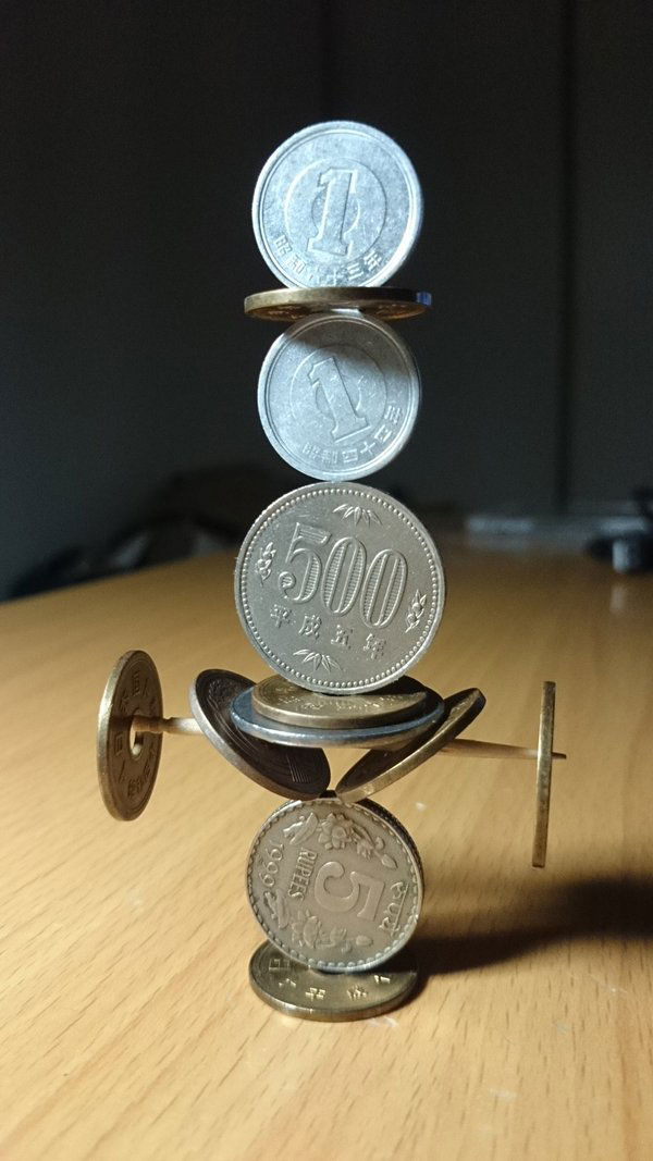 amazing coin stacking by thumb tani on twitter 24 Next Level Coin Stacking by @Thumb Tani