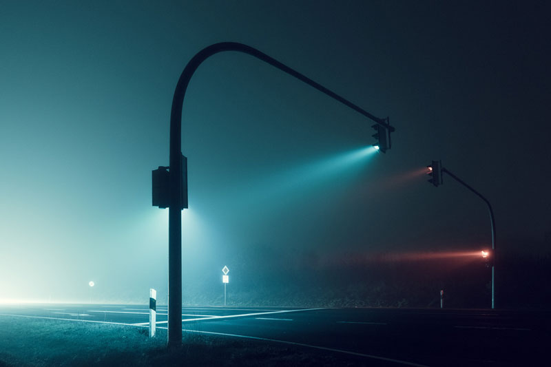Picture of the Day: Foggy Nights, Long Exposure Lights