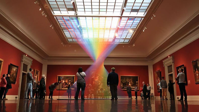 Gabriel Dawe's Threaded Rainbows are Beautiful