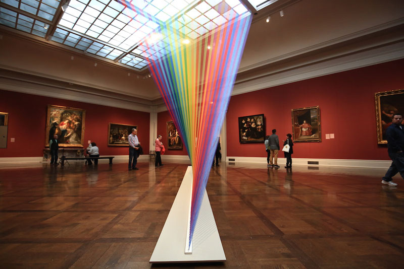 gabriel dawe threaded rainbow plexus 35 toledo museum of art 3 Gabriel Dawes Threaded Rainbows are Beautiful