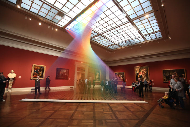 gabriel dawe threaded rainbow plexus 35 toledo museum of art 4 Gabriel Dawes Threaded Rainbows are Beautiful