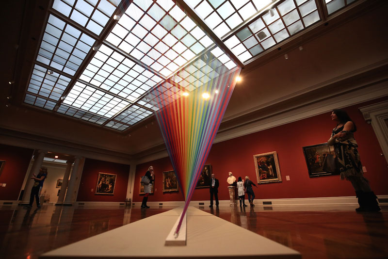 gabriel dawe threaded rainbow plexus 35 toledo museum of art 5 Gabriel Dawes Threaded Rainbows are Beautiful