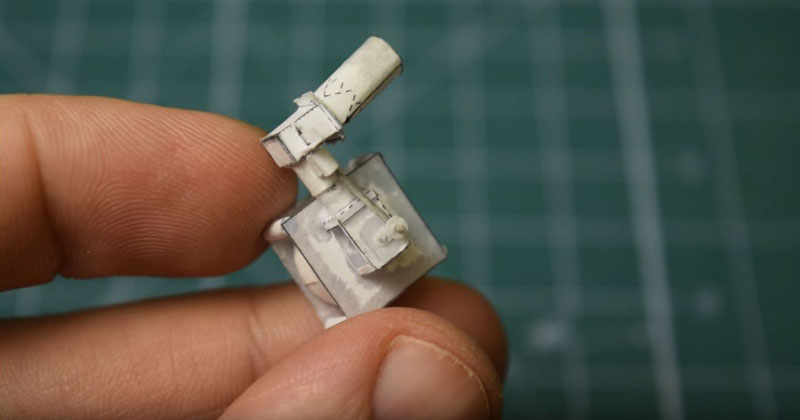 Guy Builds Miniature Single-Cylinder Engine Out of Paper and Revs It Up