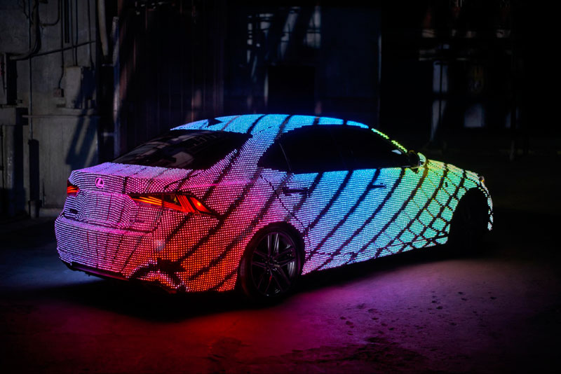 led lexus 5 This Lexus Wrapped in 42,000 LEDs is Definitely Not Street Legal